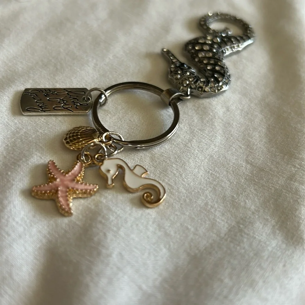 Silver‎ “Find Joy in the Journey” keychain